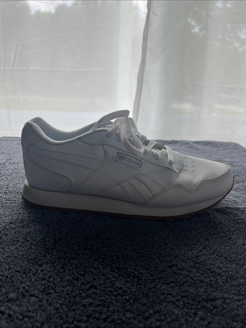Reebok White Leather Women's Sneakers